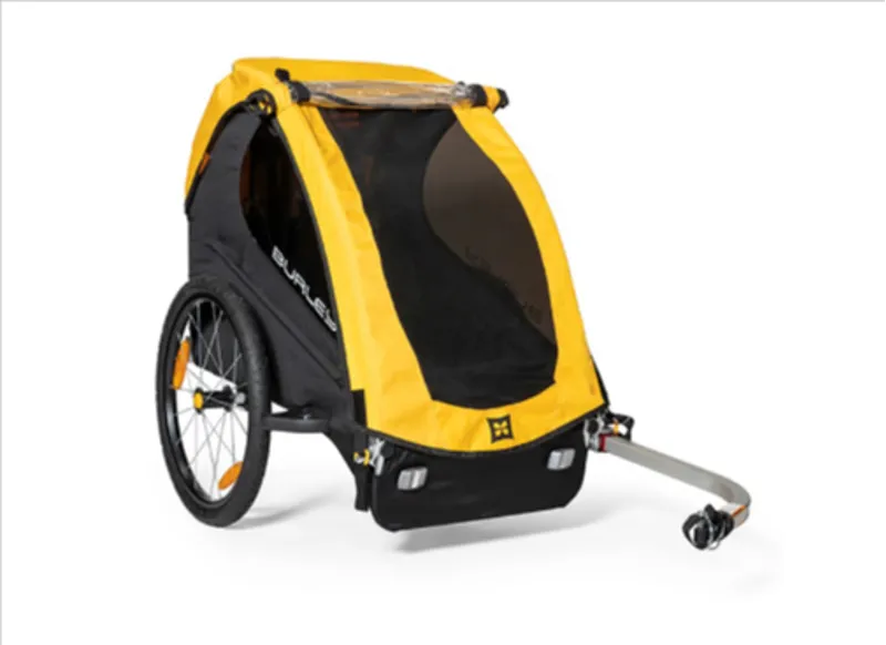 Burley Bee Single Child Trailer in Black and Yellow